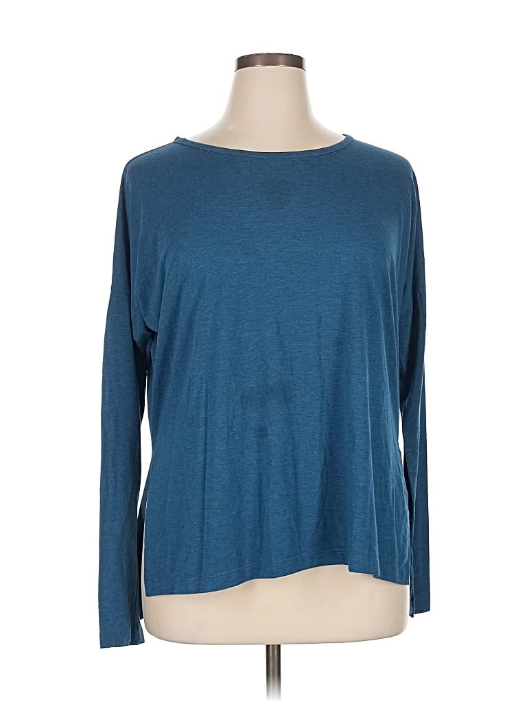 Pre-owned Nike 3/4 Sleeve T-shirt In Blue