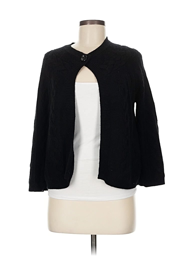 Pre-owned Michael Michael Kors Cardigan Sweater In Black