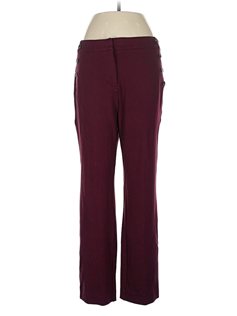Pre-owned Ann Taylor Factory Casual Pants In Burgundy