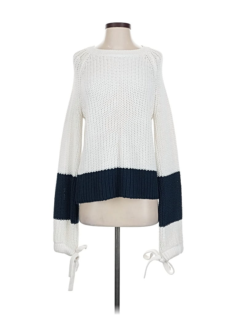 Pre-owned 360 Sweater Pullover Sweater In White