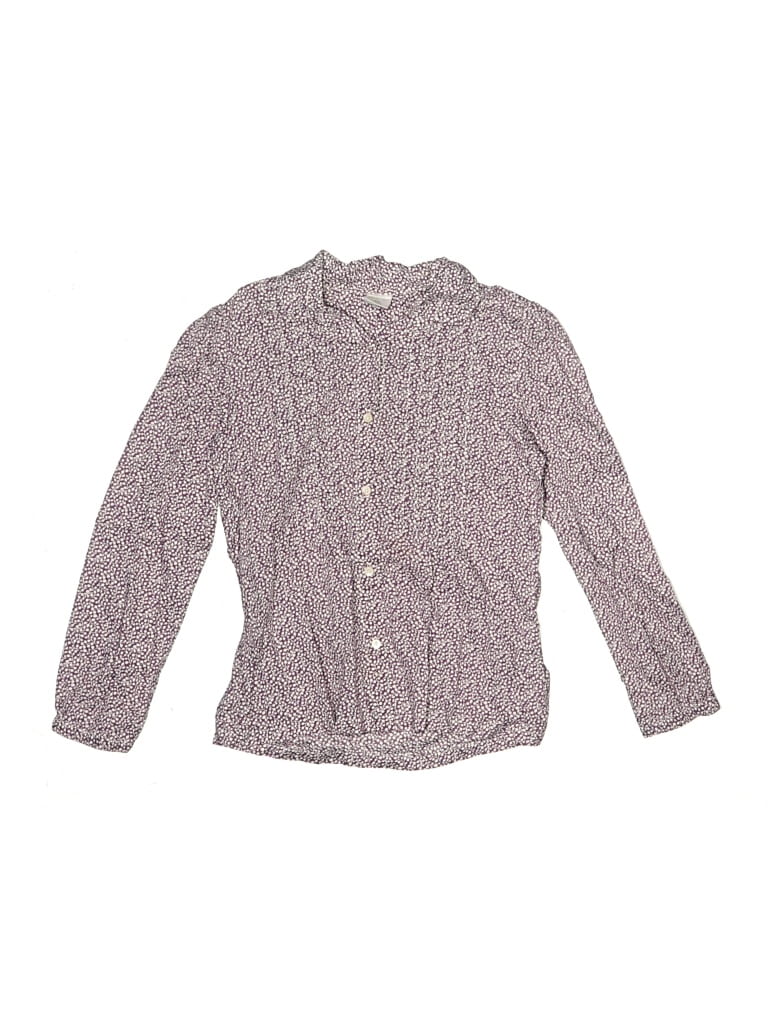 Click to view more detailed imagery on our partner's website Pre-owned Crewcuts Kids' Long Sleeve Button Down Shirt In Purple