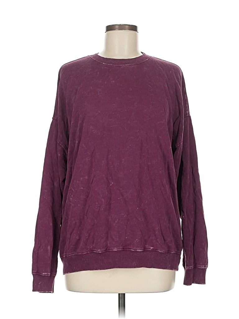 Pre-owned Assorted Brands Sweatshirt In Burgundy