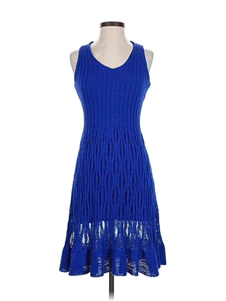 Pre-owned Cynthia Rowley Tjx Cocktail Dress In Blue