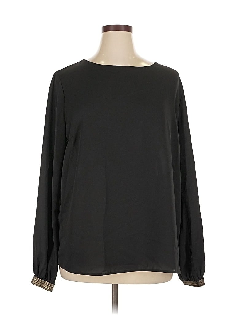 STELLA & DOT Pre-owned Long Sleeve Blouse In Black