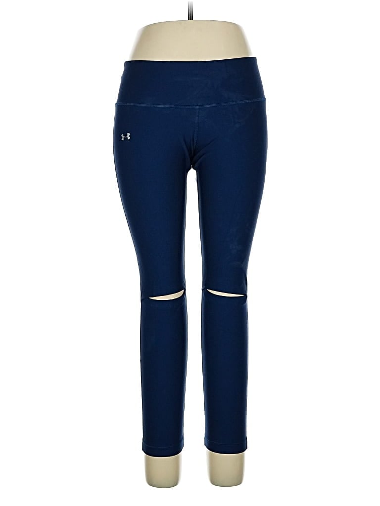 Pre-owned Under Armour Active Pants In Blue