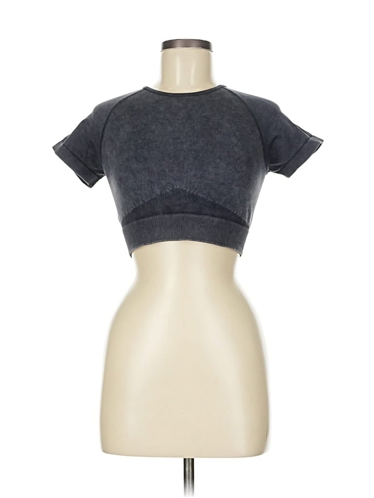 Pre-owned Unbranded Short Sleeve T-shirt In Gray