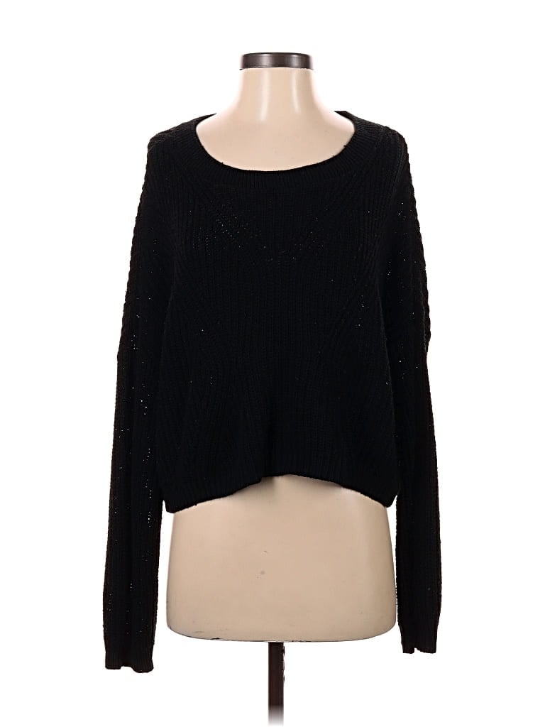 Pre-owned Express Pullover Sweater In Black