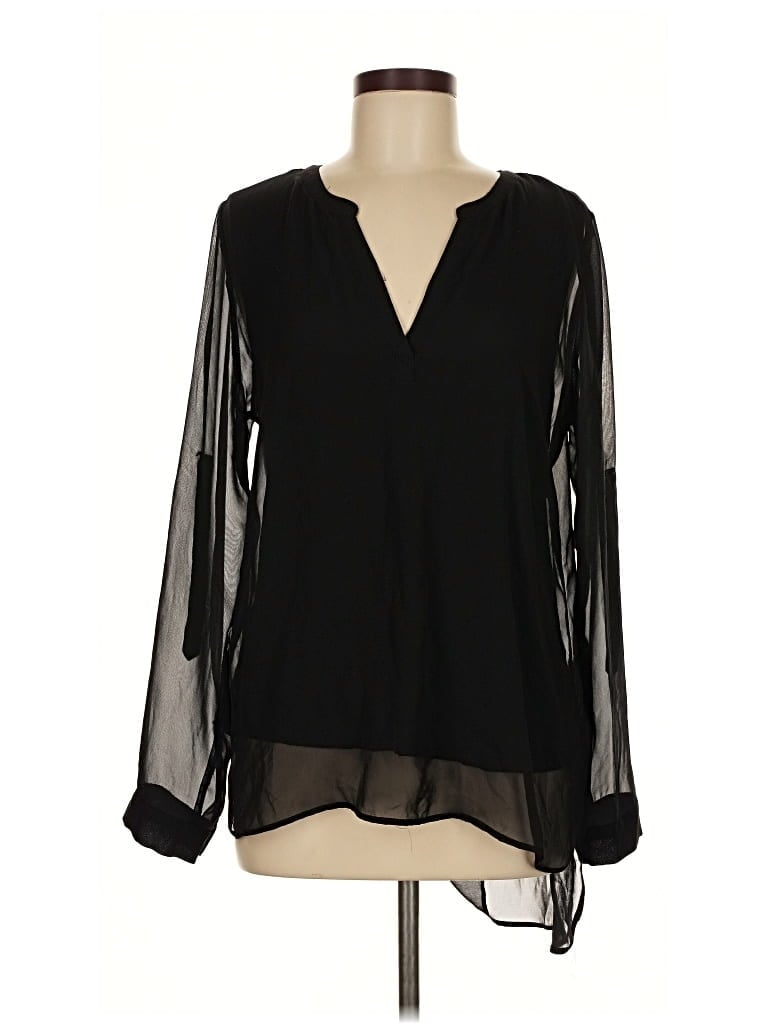 Pre-owned Dr2 Long Sleeve Blouse In Black