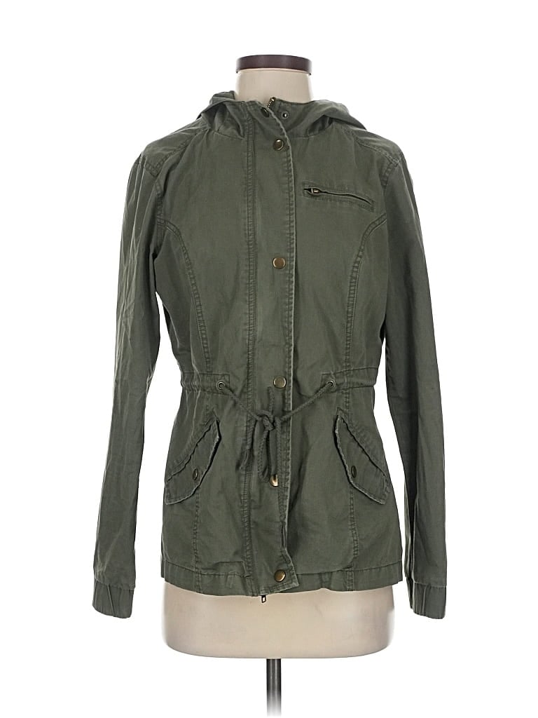 Pre-owned Forever 21 Jacket In Green