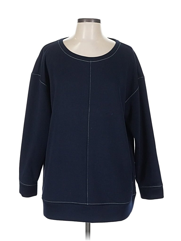 ZENERGY BY CHICO'S Pre-owned Pullover Sweater In Blue