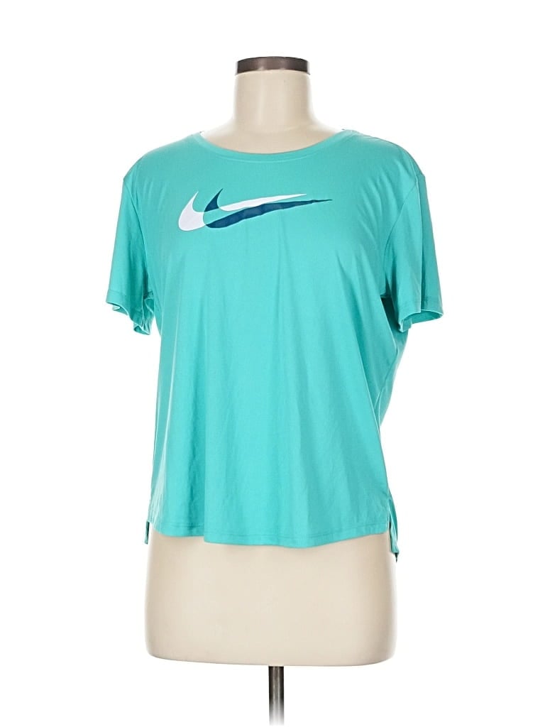 Pre-owned Nike Active T-shirt In Blue