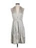 Stella McCartney Metallic Silver Tan Cocktail Dress Size EU (IT) 38 / US 2 - photo 1