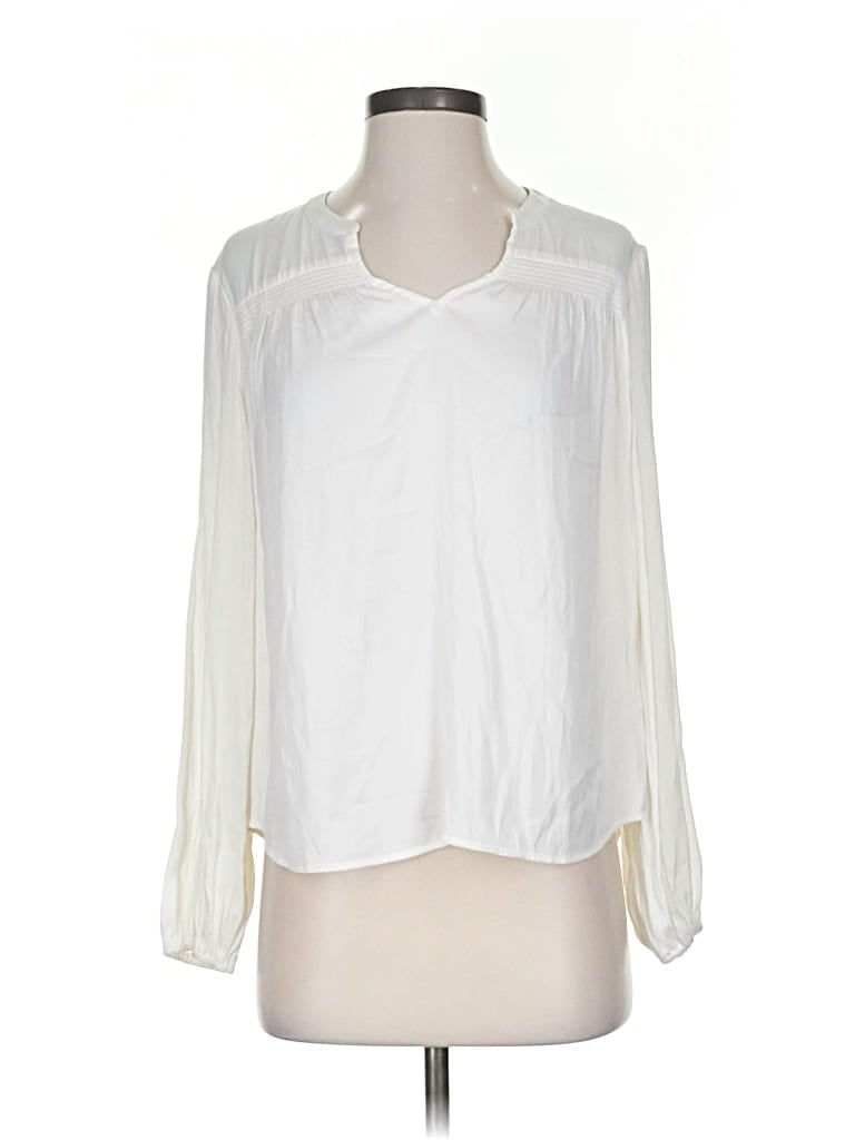 BANANA REPUBLIC Pre-owned Long Sleeve Blouse In White