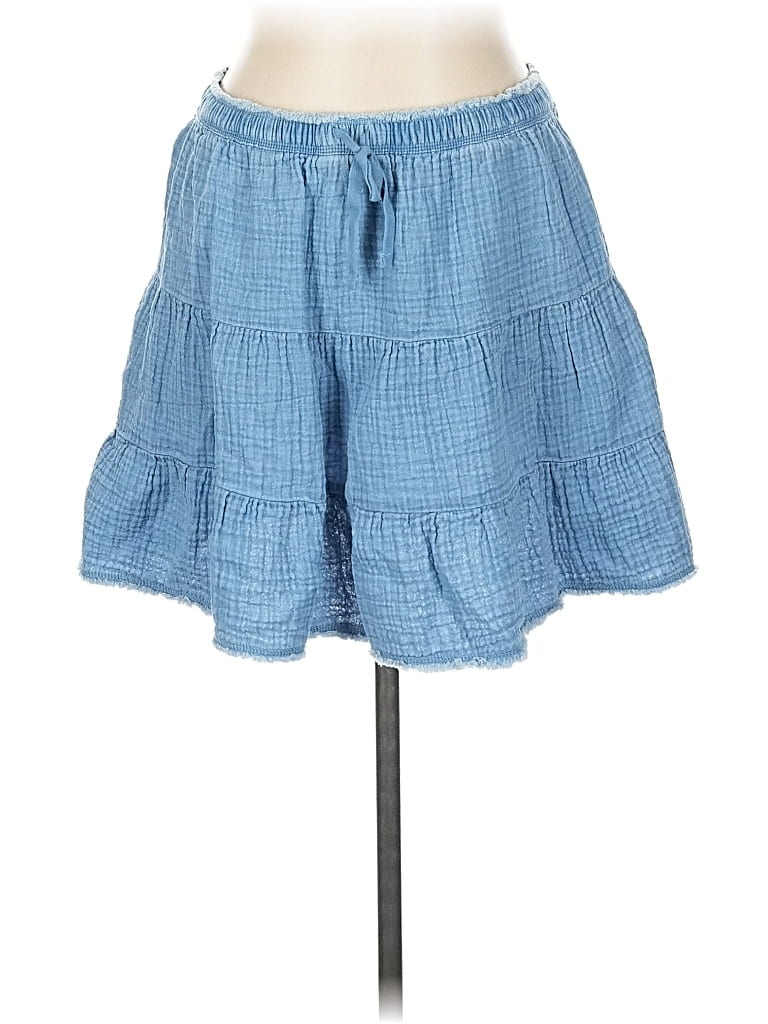 Pre-owned Aerie Casual Skirt In Blue