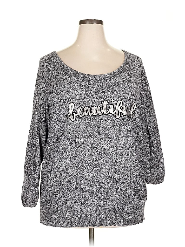 Pre-owned Torrid Pullover Sweater In Gray