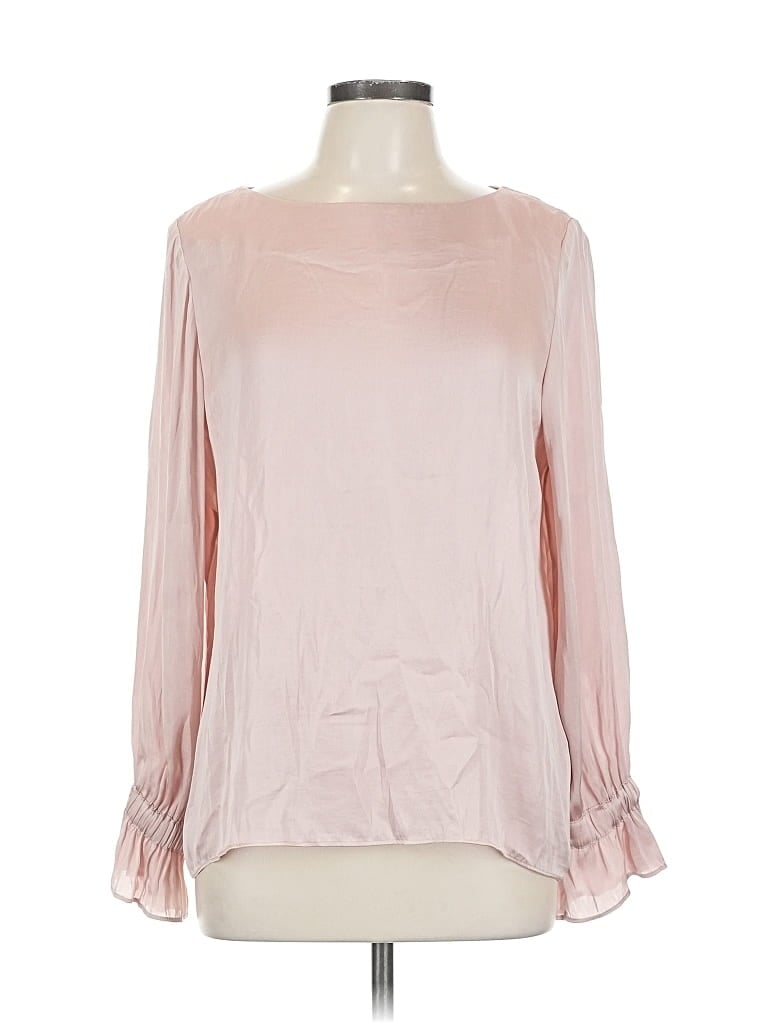 Pre-owned Banana Republic Long Sleeve Blouse In Pink