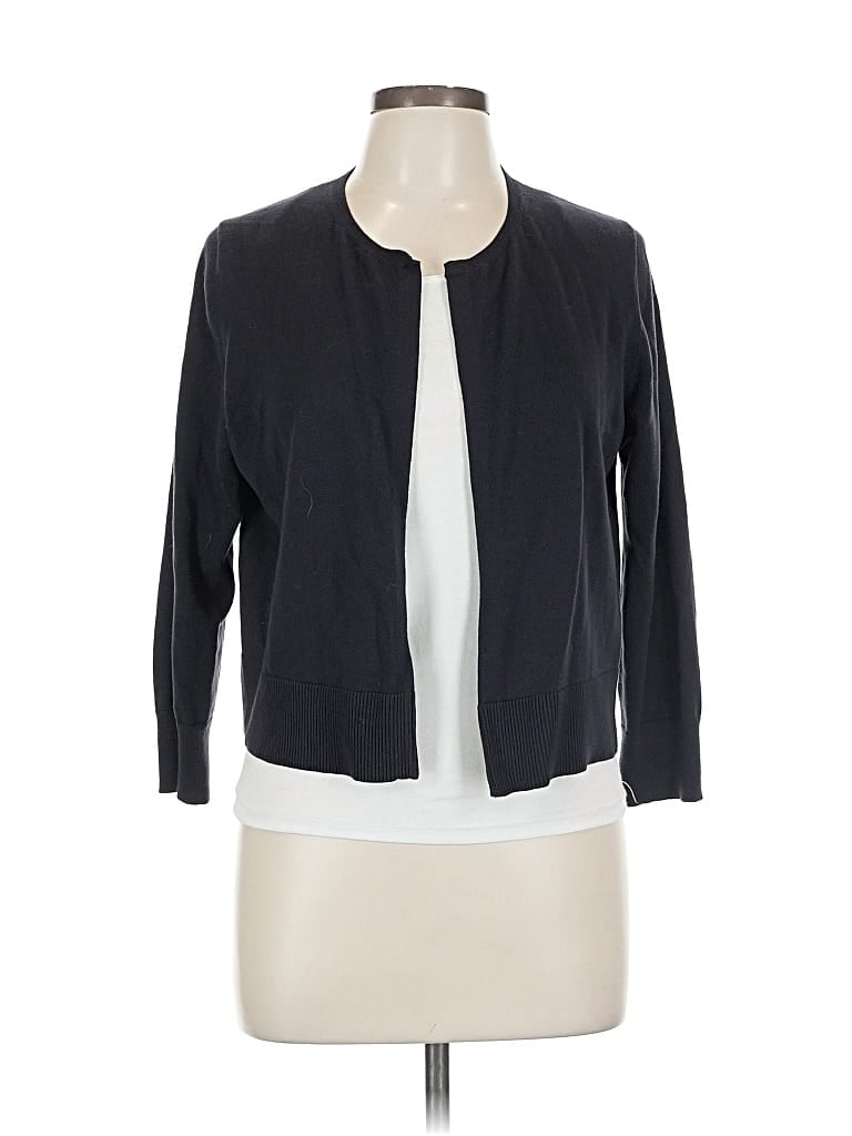 Pre-owned Ann Taylor Factory Cardigan Sweater In Gray