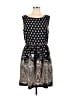 Pinky 100% Polyester Paisley Black Casual Dress Size L - photo 1