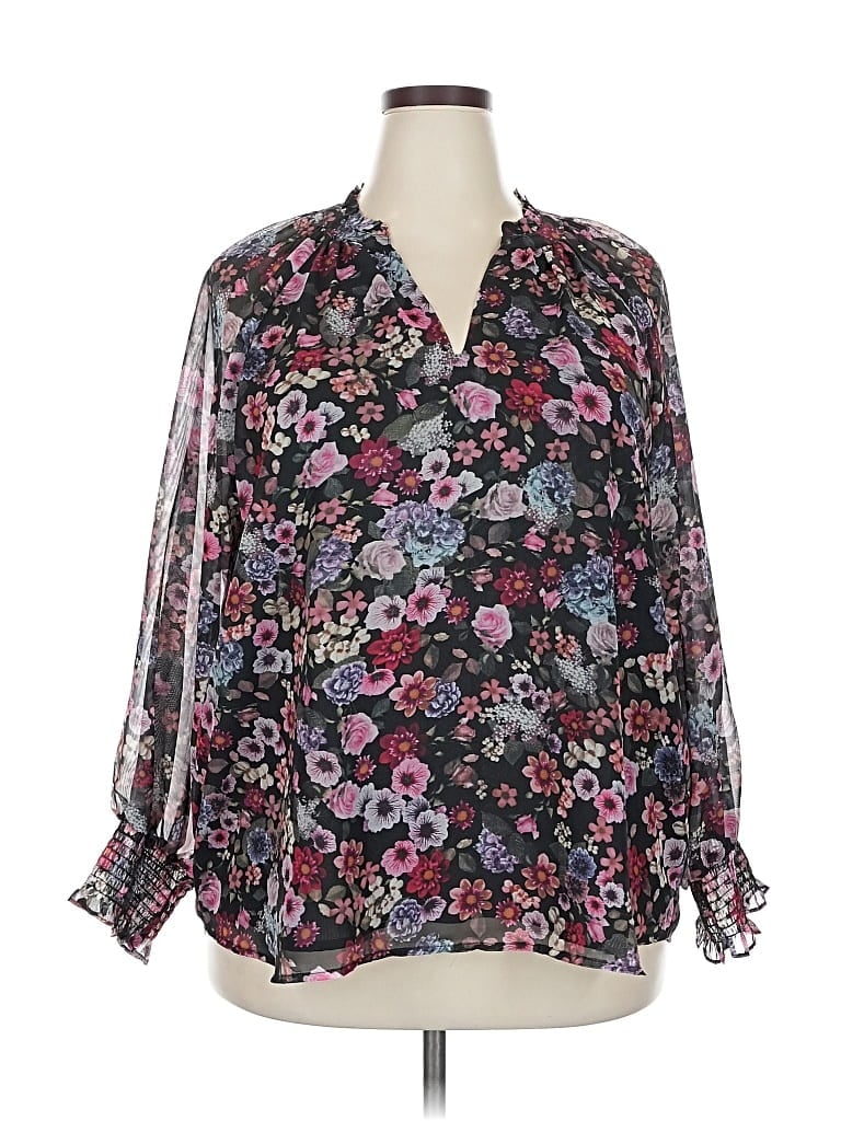 Click to view more detailed imagery on our partner's website Pre-owned Philosophy Republic Clothing Long Sleeve Blouse In Black