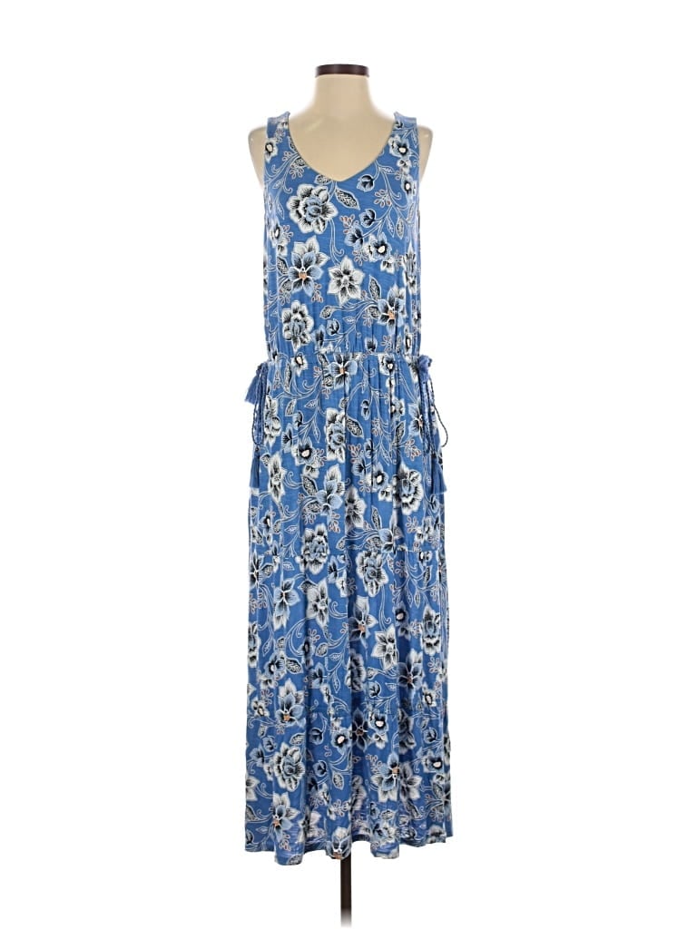 Pre-owned Jjill Casual Dress In Blue