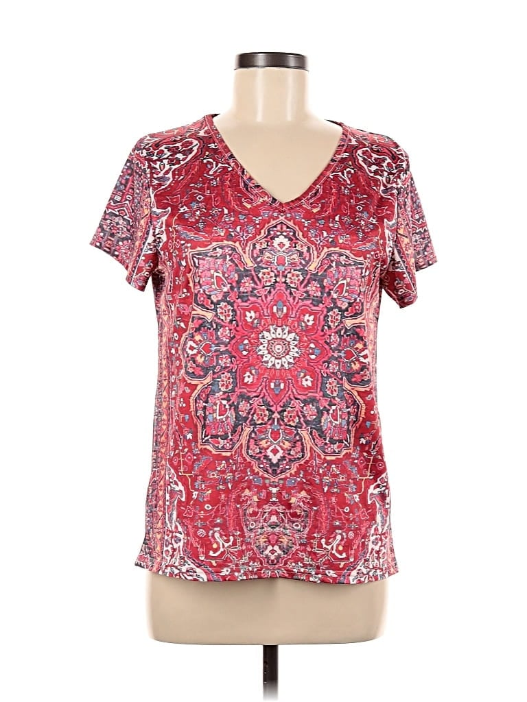 Pre-owned Unbranded Short Sleeve T-shirt In Red