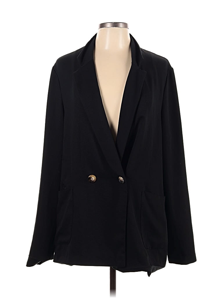 Pre-owned Topshop Blazer Jacket In Black