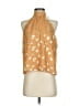 Waverly Grey 100% Polyester Gold Sleeveless Blouse Size XS - photo 1