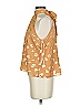 Waverly Grey 100% Polyester Gold Sleeveless Blouse Size XS - photo 5
