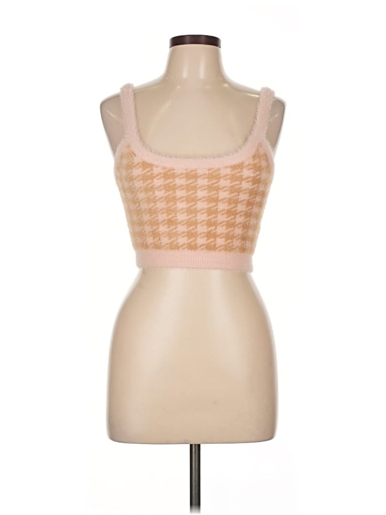 Pre-owned For Love & Lemons Pullover Sweater In Pink