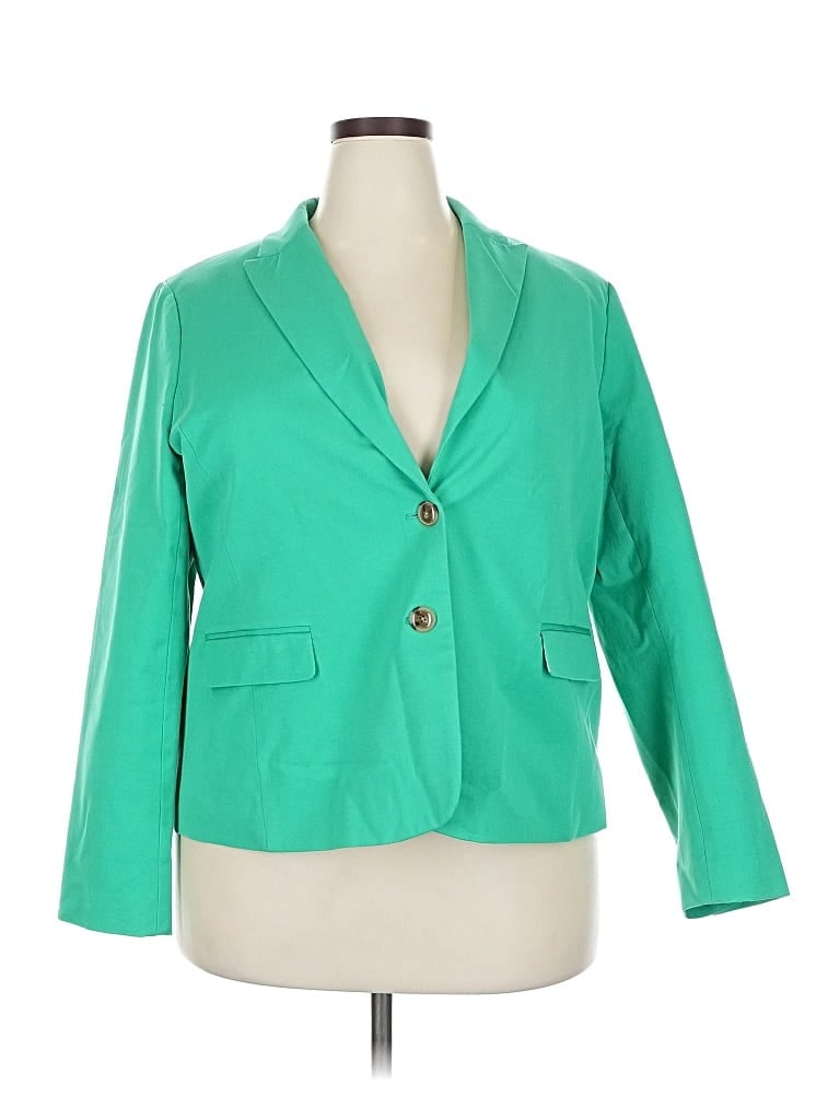 Pre-owned J.crew Factory Store Blazer Jacket In Green