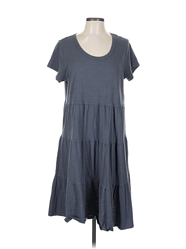 Pre-owned Time And Tru Casual Dress In Gray