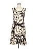 Studio I Graphic Brown Casual Dress Size 8 (petite) - photo 1