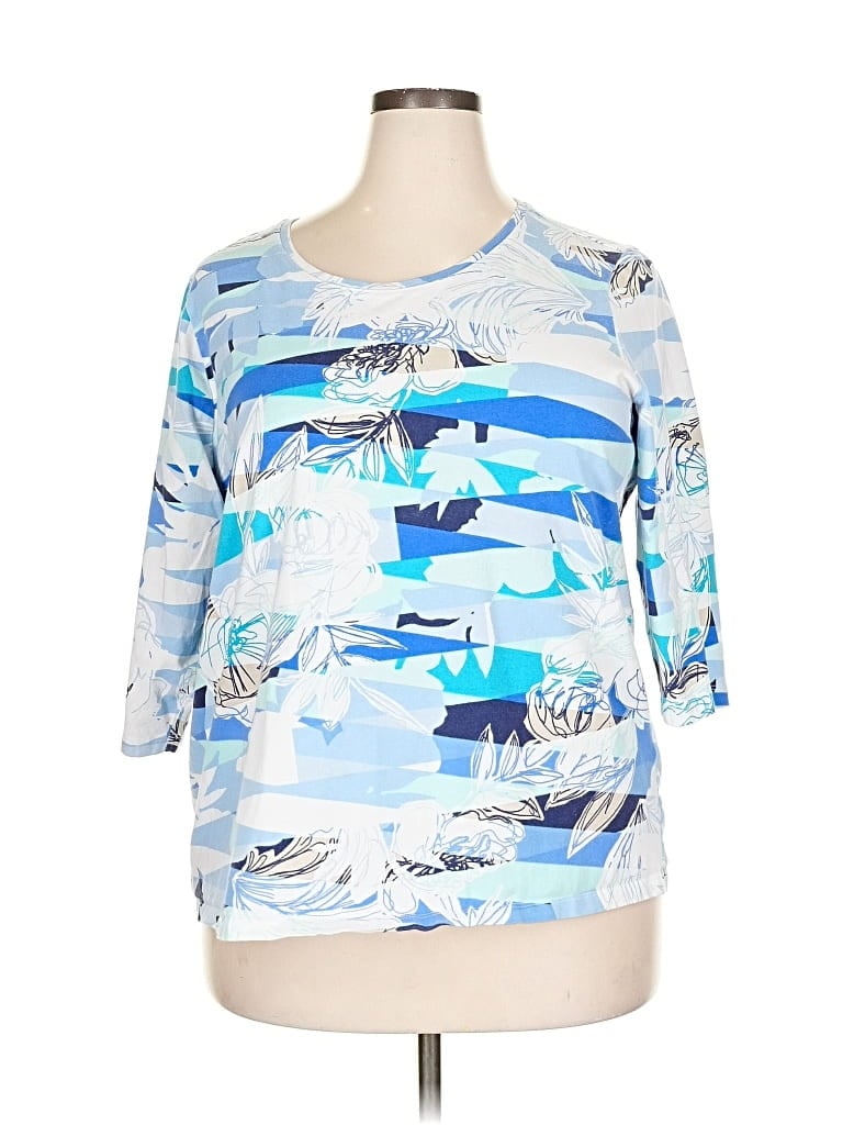 Pre-owned Cj Banks 3/4 Sleeve T-shirt In Blue