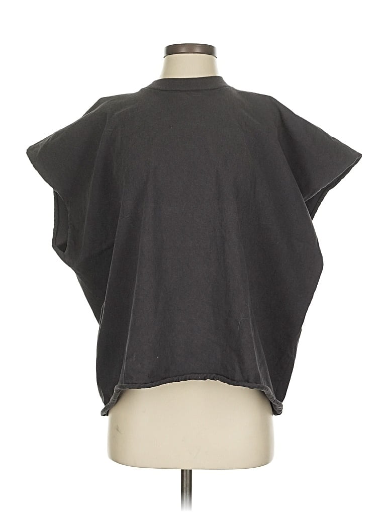 Pre-owned Unbranded Short Sleeve Turtleneck In Gray