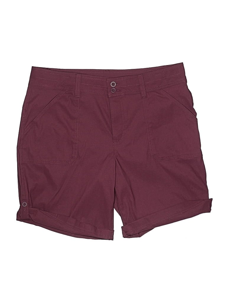 Pre-owned Eddie Bauer Shorts In Burgundy