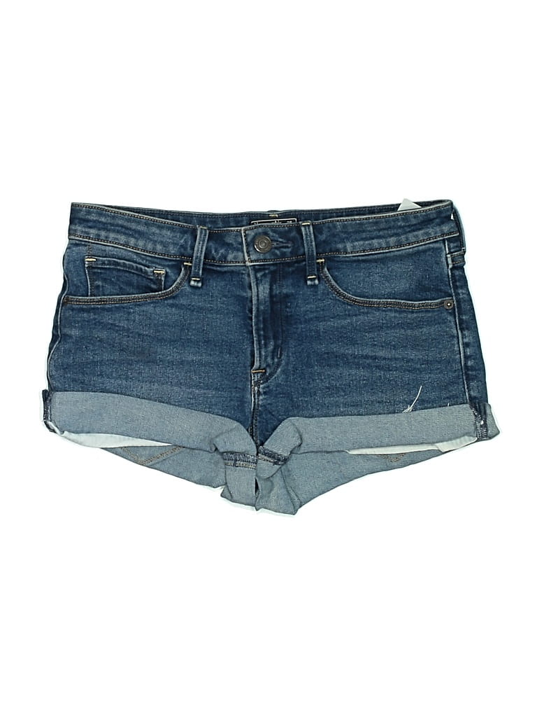 Pre-owned Abercrombie & Fitch Denim Shorts In Blue