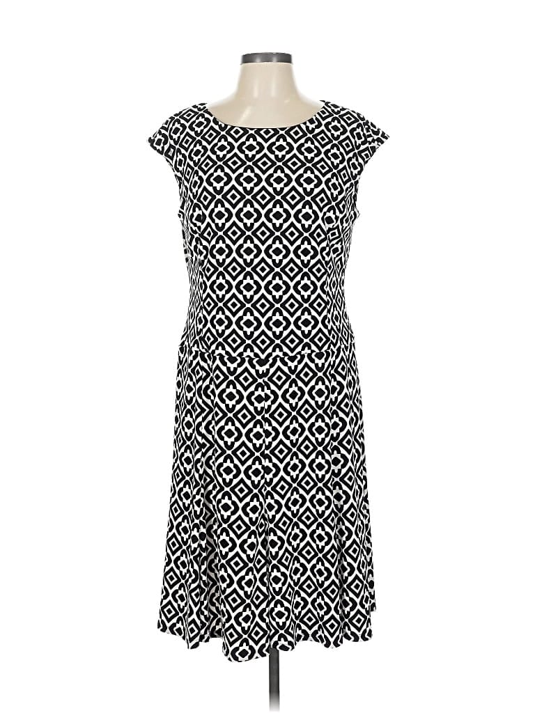 Pre-owned Kasper Casual Dress In Black