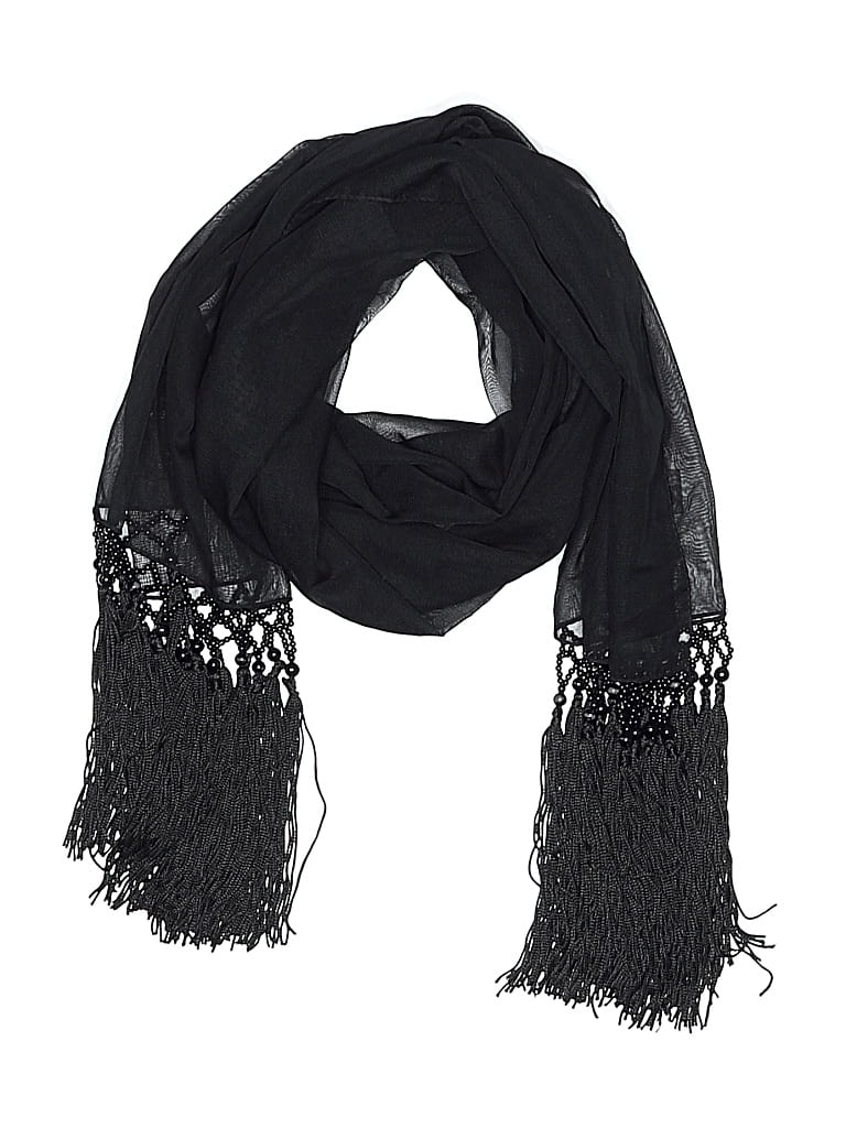 Pre-owned Assorted Brands Scarf In Black