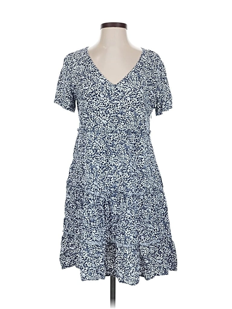 Pre-owned J.crew Factory Store Casual Dress In Blue