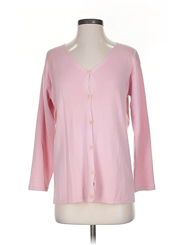 LINDA ALLARD ELLEN TRACY Pre-owned Wool Cardigan Sweater In Pink