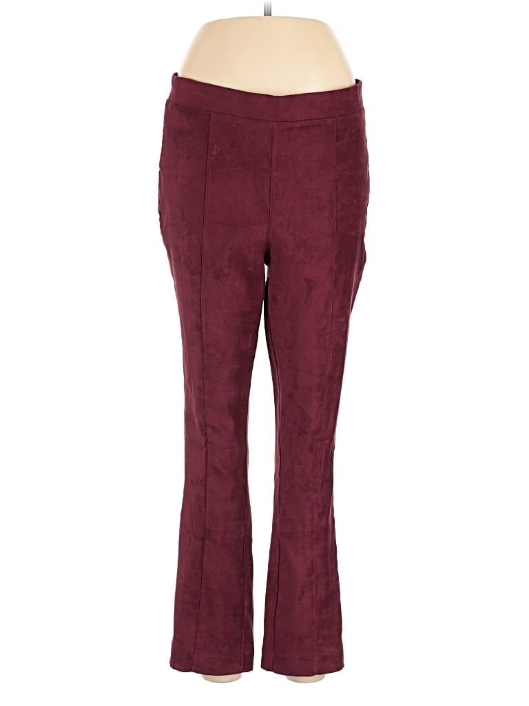 Pre-owned Nydj Casual Pants In Burgundy