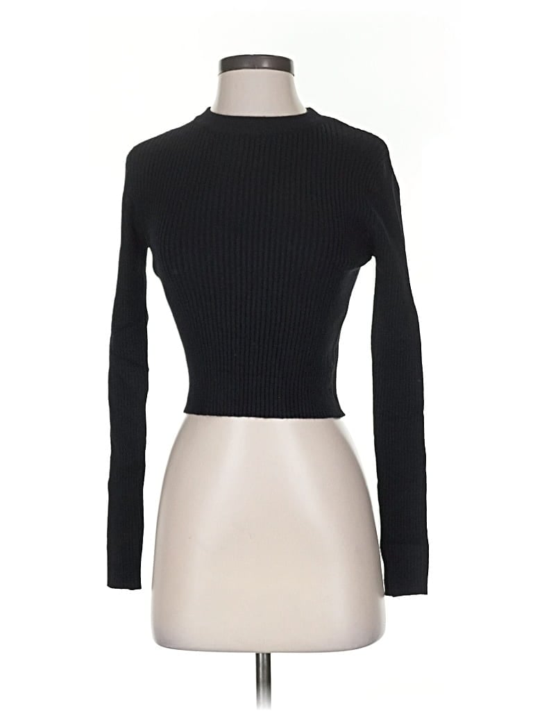 Pre-owned Love Tree Long Sleeve Turtleneck In Black