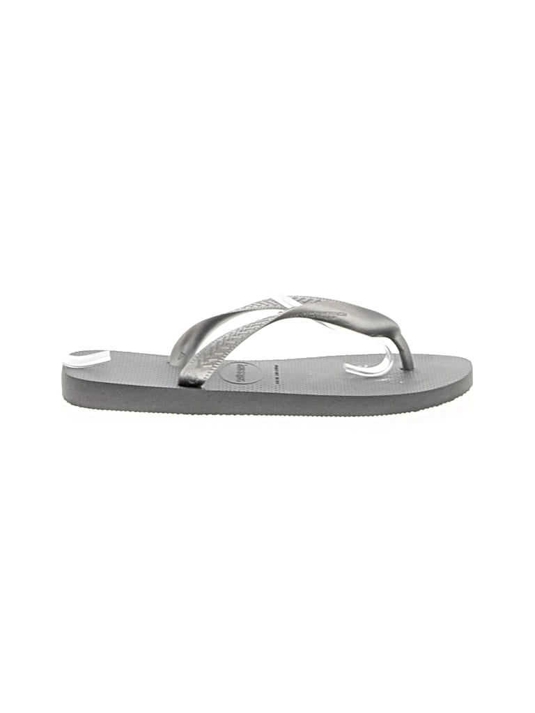 Pre-owned Havaianas Flip Flops In Gray