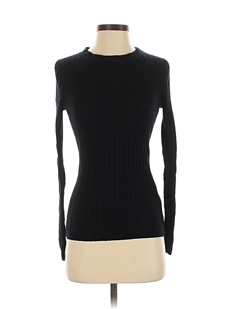 Pre-owned Banana Republic Wool Pullover Sweater In Black