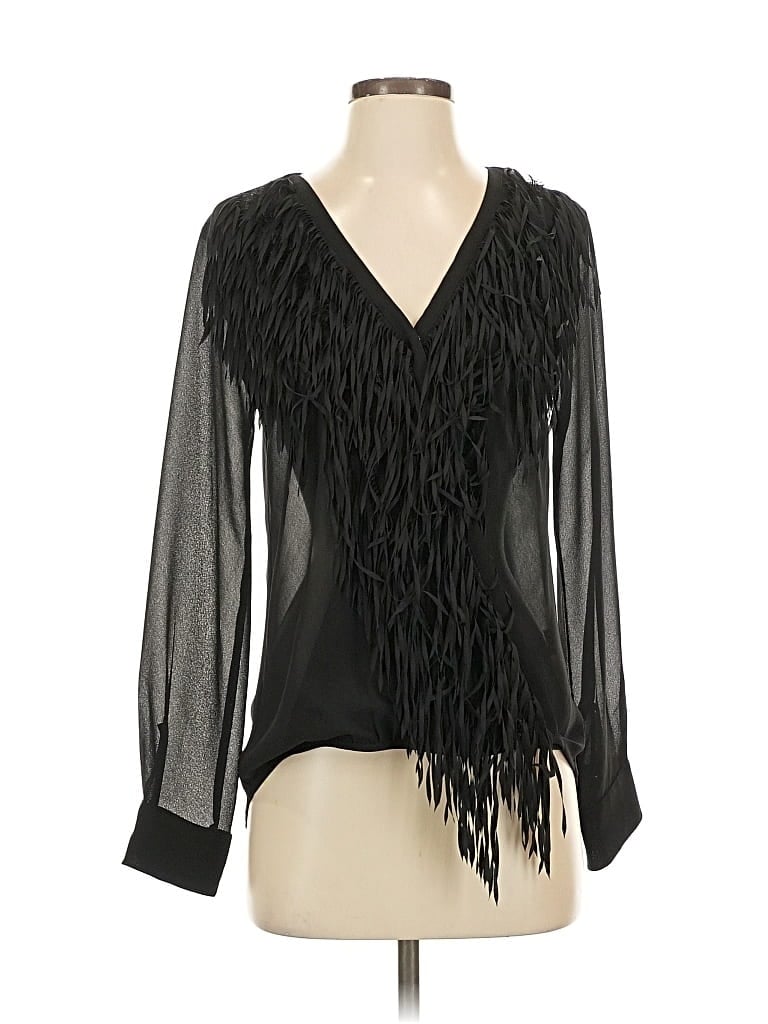 Click to view more detailed imagery on our partner's website Pre-owned Yoana Baraschi Long Sleeve Blouse In Black