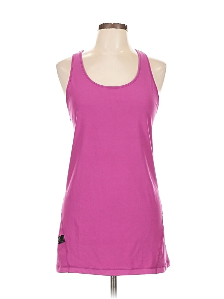 Click to view more detailed imagery on our partner's website Pre-owned Zella Tank Top Pink Solid Pattern Crew Neck Tops