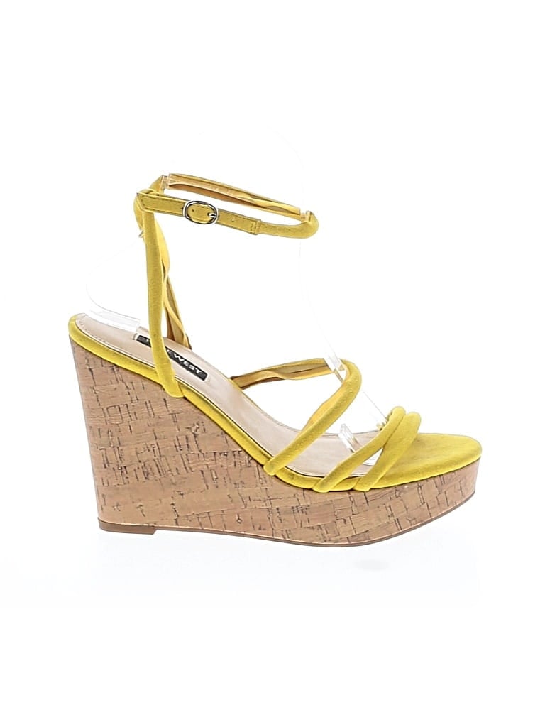 NINE WEST Pre-owned Wedges In Yellow