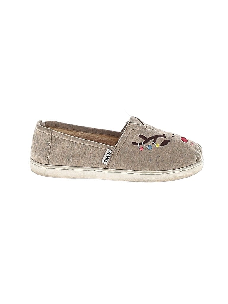 Pre-owned Toms Kids' Flats In Brown