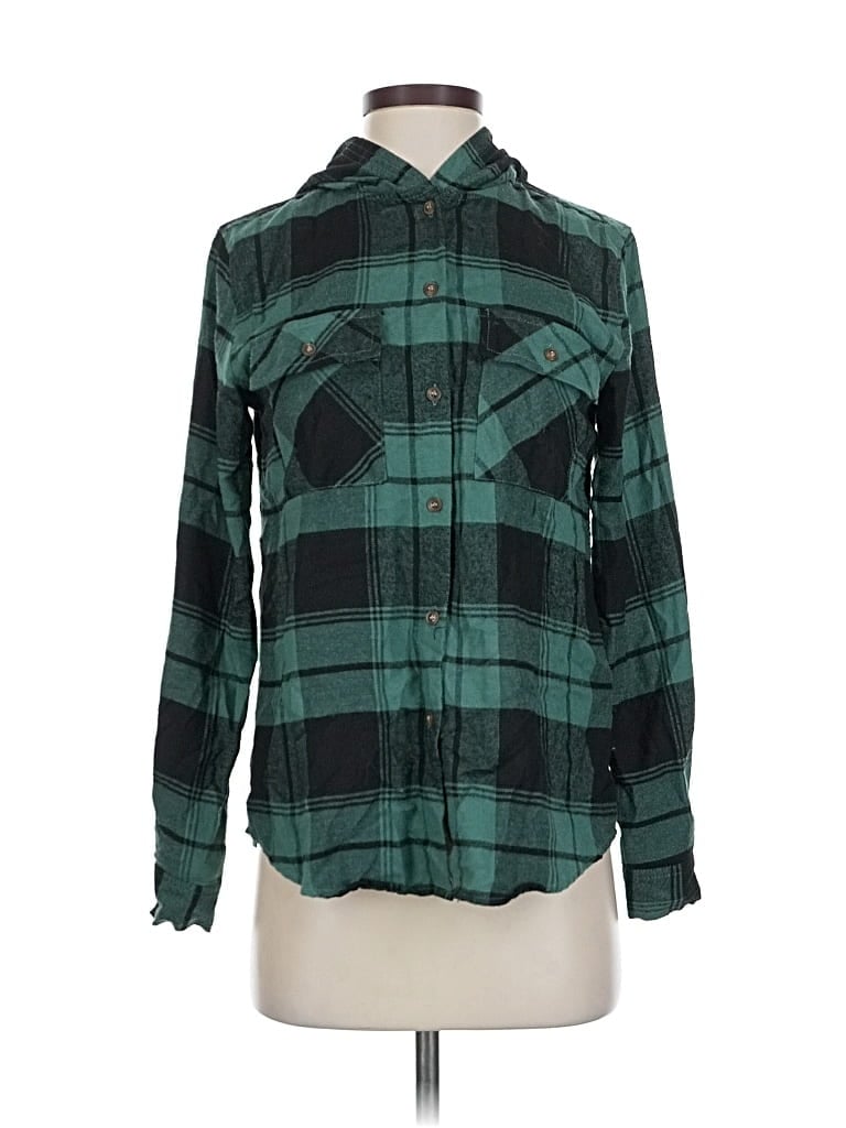 HIPPIE ROSE Pre-owned Long Sleeve Blouse In Green