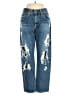 Adriano Goldschmied 100% Cotton Graphic Blue Jeans Size 27 waist - photo 1